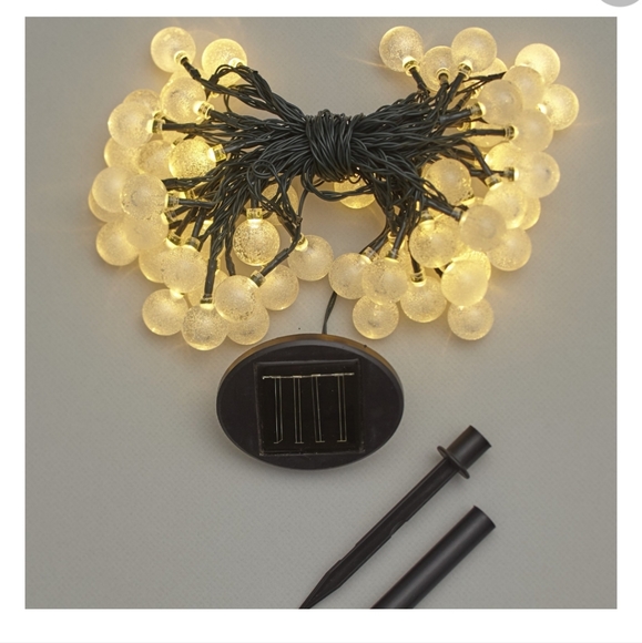white solar string lights 50 bulb - Picture 2 of 10